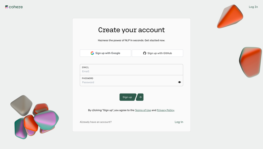 Cohere Signup