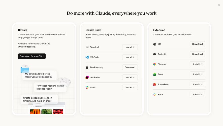Claude Download Page