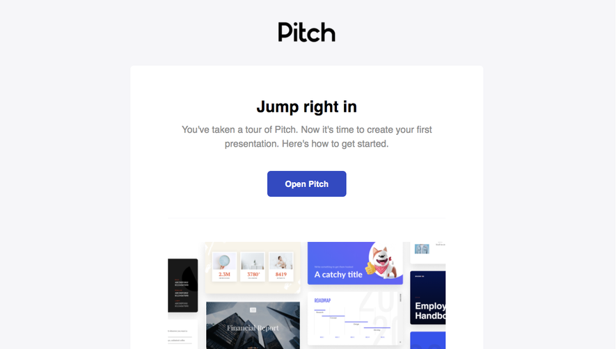 Pitch Onboarding Email Flow