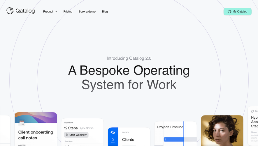 Qatalog Landing Page