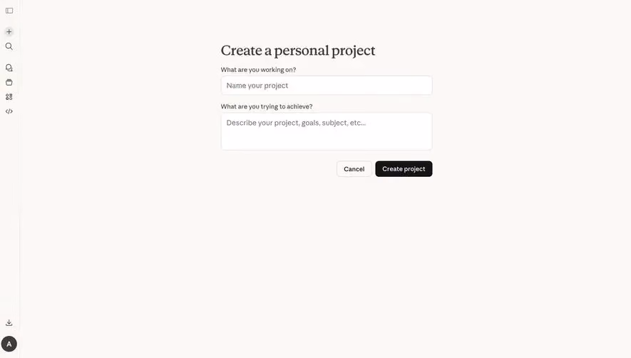 Claude Create New Project