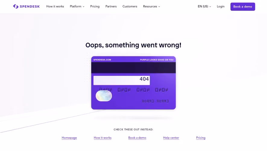 Spendesk 404 Page