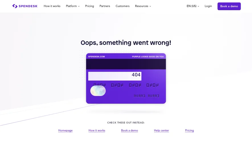 Spendesk 404 Page