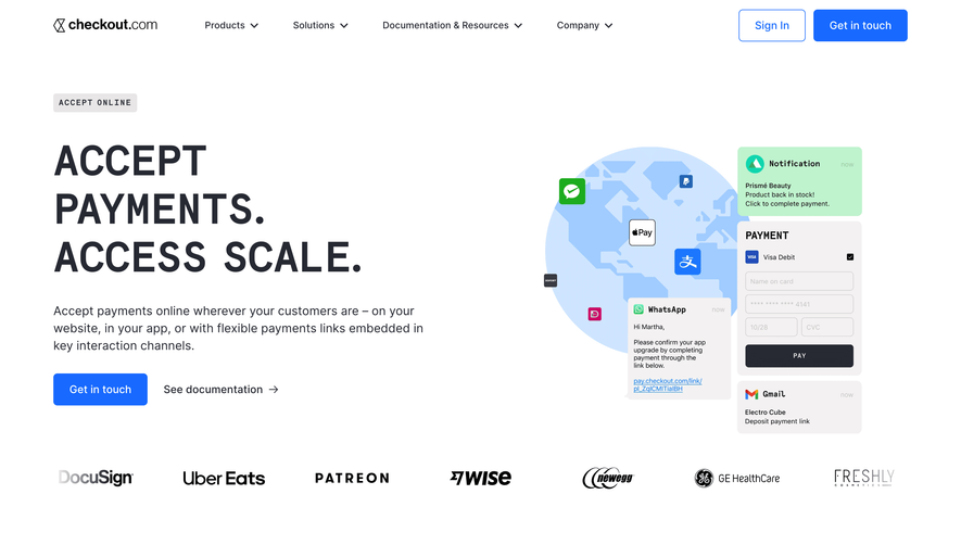 Checkout.com Features Page
