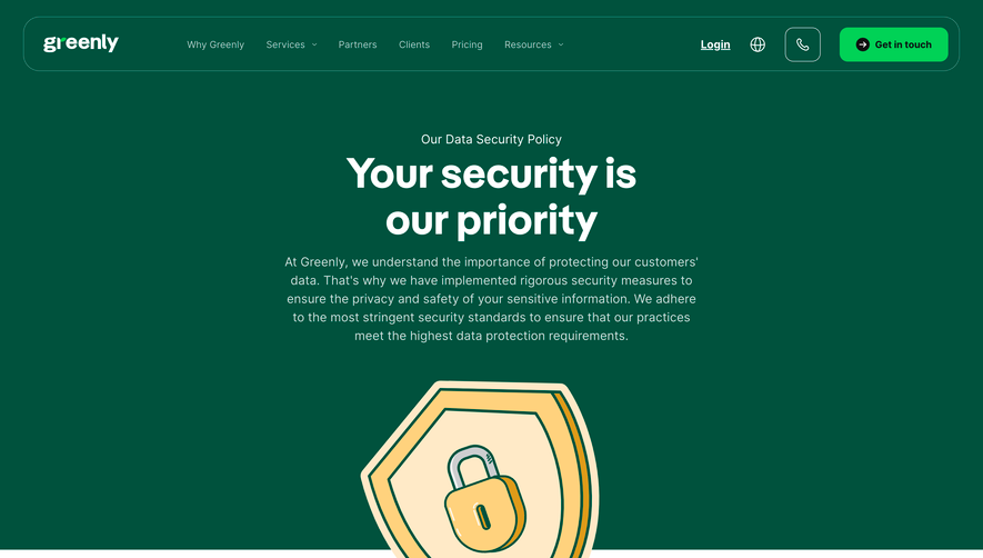 Greenly Security Page