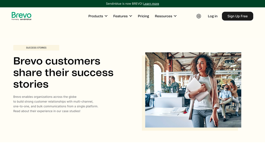 Brevo Customers Page