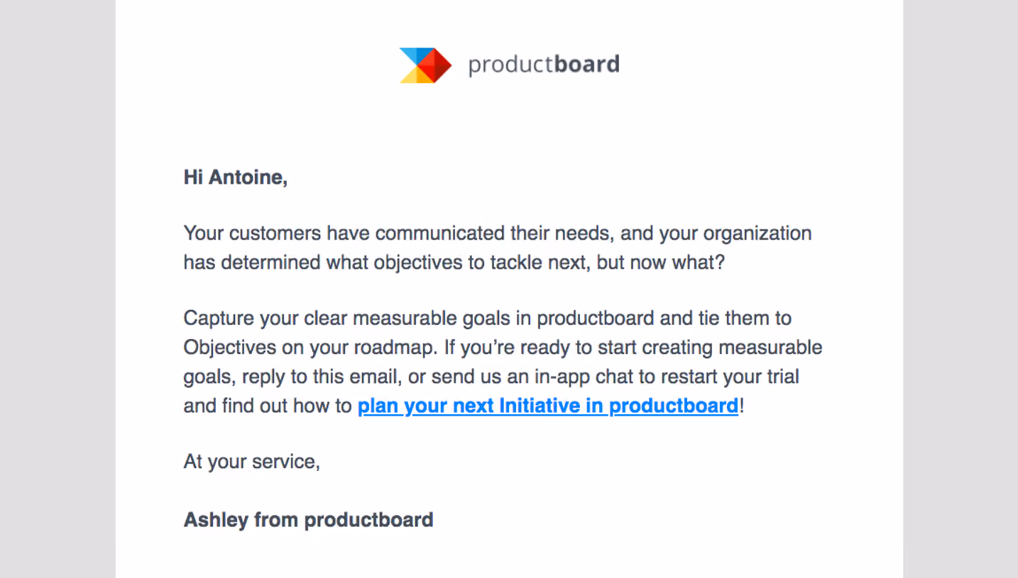 ProductBoard roductboard Retention Email
