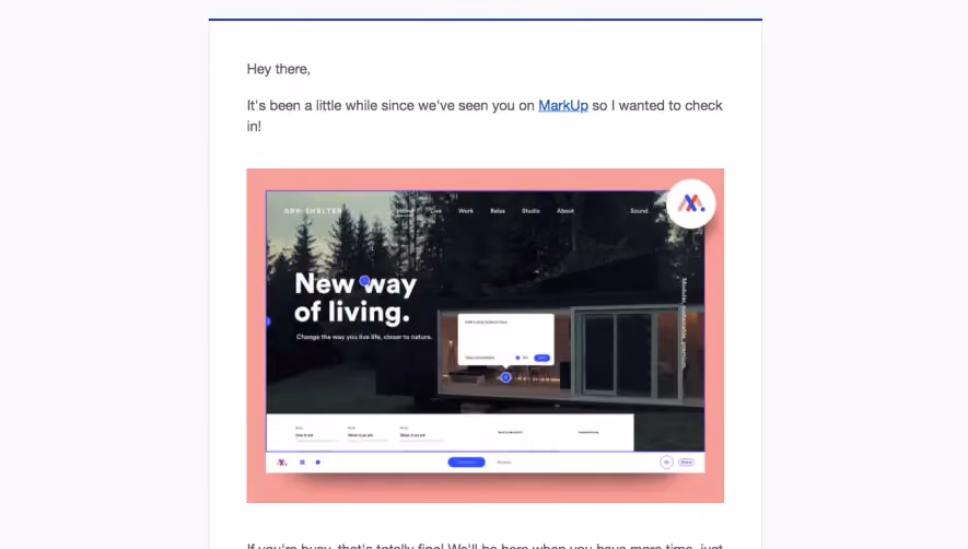 MarkUp Retention Emails
