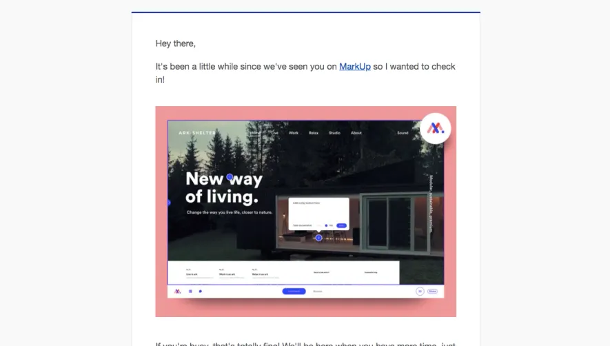 MarkUp Retention Emails