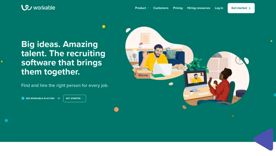 Workable Landing Page