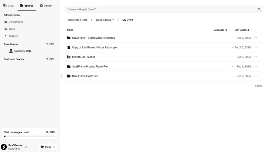 Dust Drive Connected Data