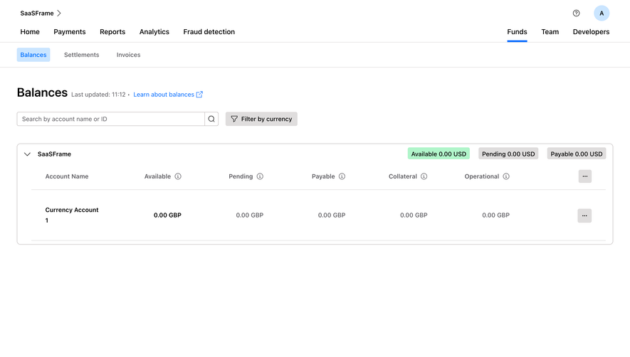 Checkout.com Balances