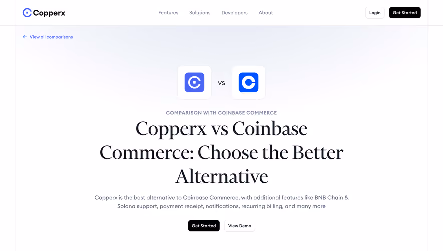 Copperx Comparison Page