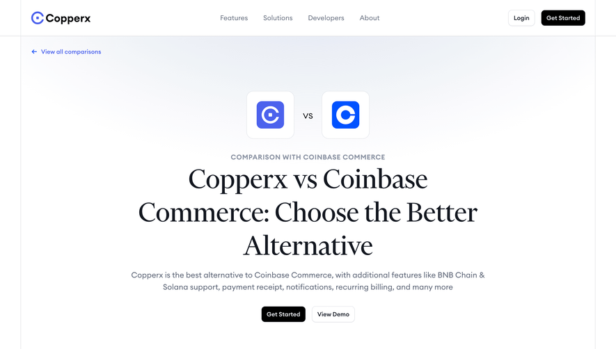 Copperx Comparison Page