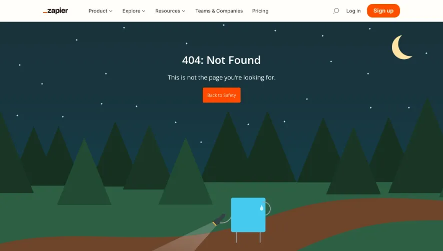 Zapier 404 Page