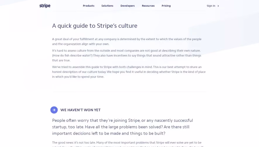 Stripe Culture Handbooks