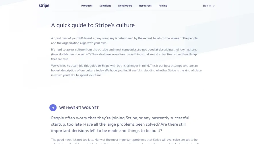 Stripe Culture Handbooks