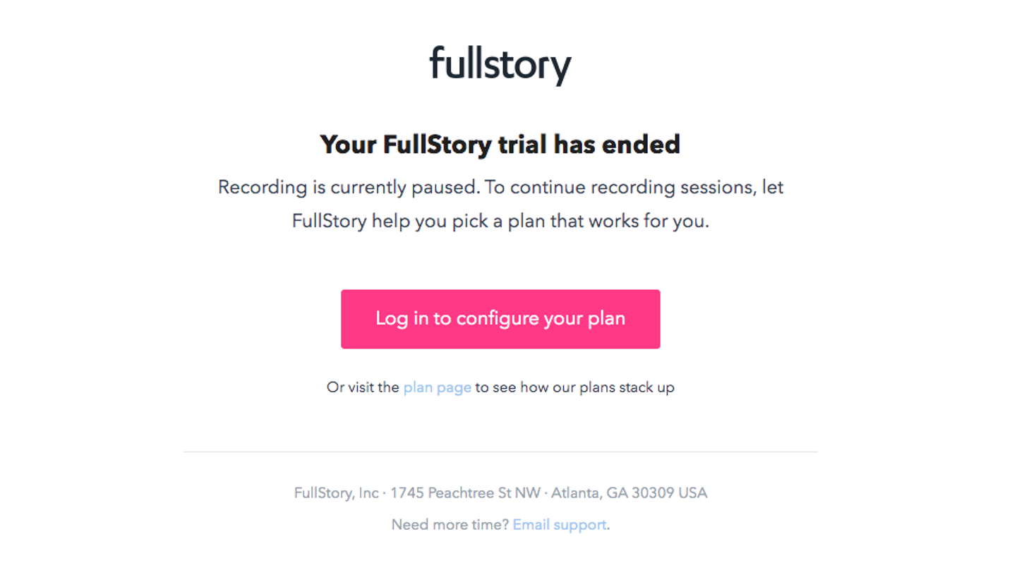 Fullstory Free Trial Emails