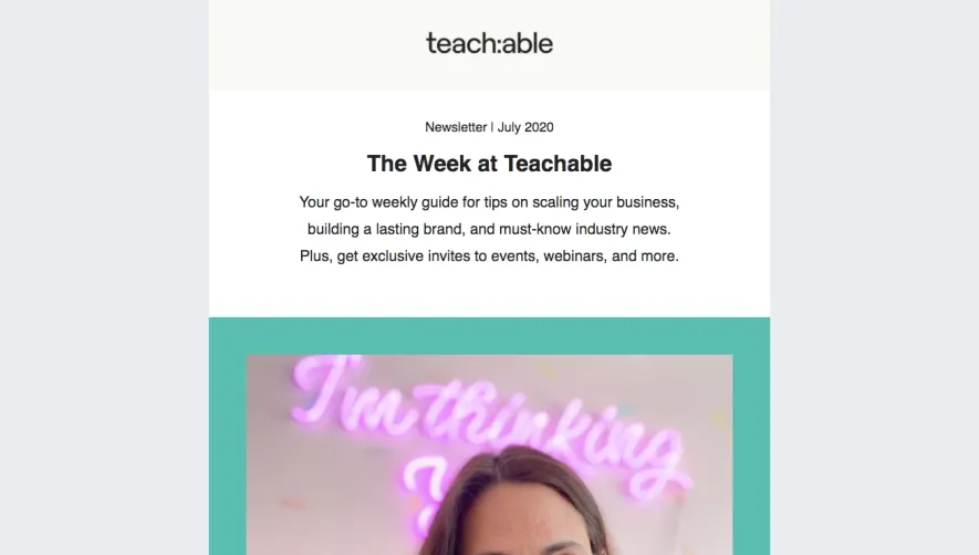 Teachable Newsletters