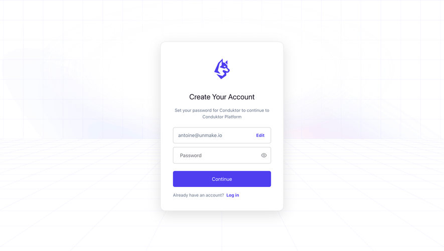 Conduktor Signup