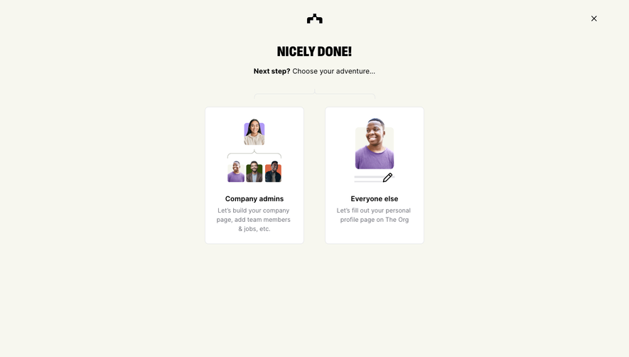 The Org User Onboarding