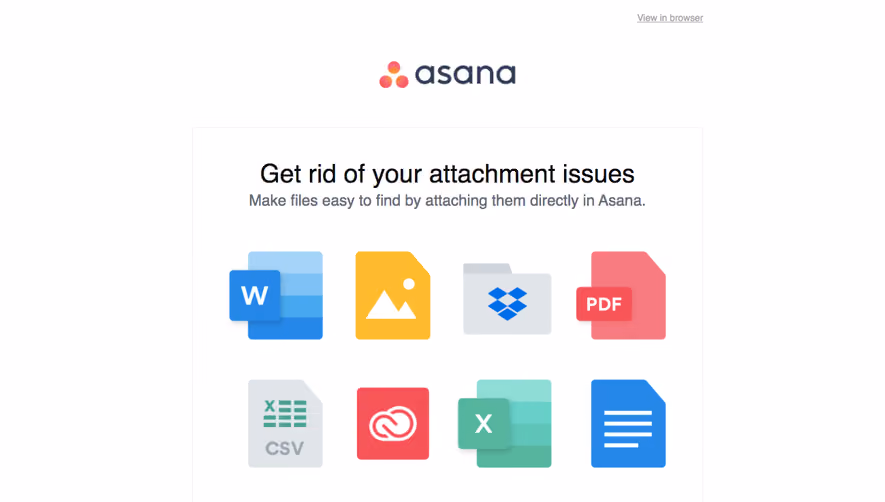 Asana Onboarding Email Flow