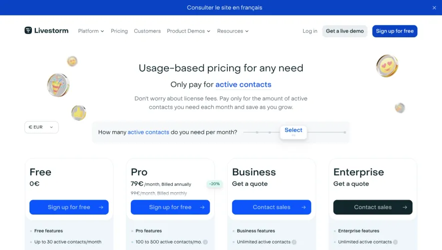 Livestorm Pricing