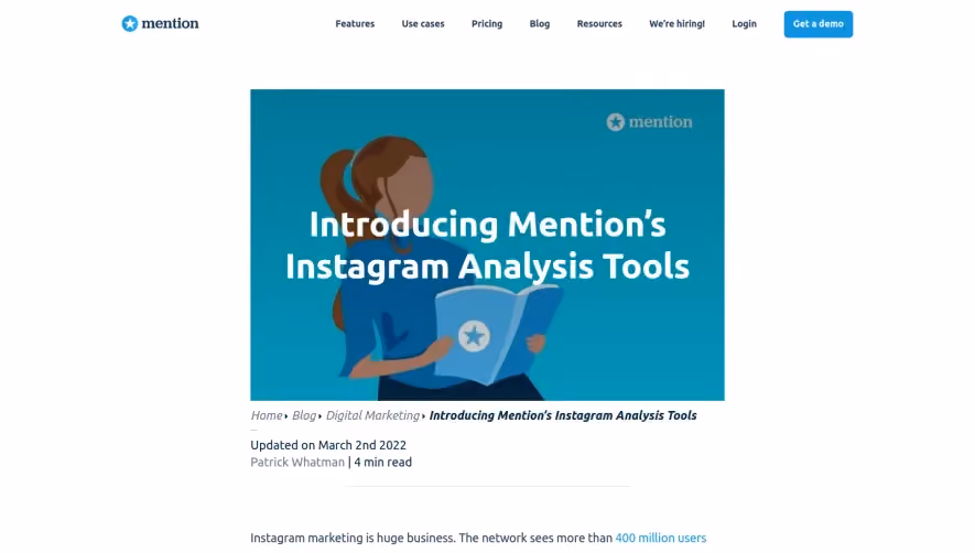 Mention ntroducing ’s Instagram Analysis Tools
