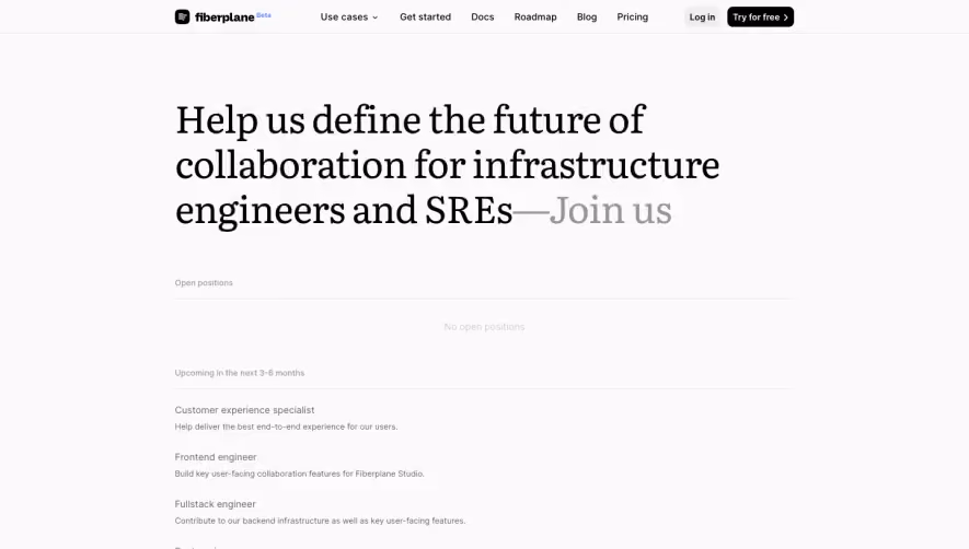 Fiberplane Careers Page