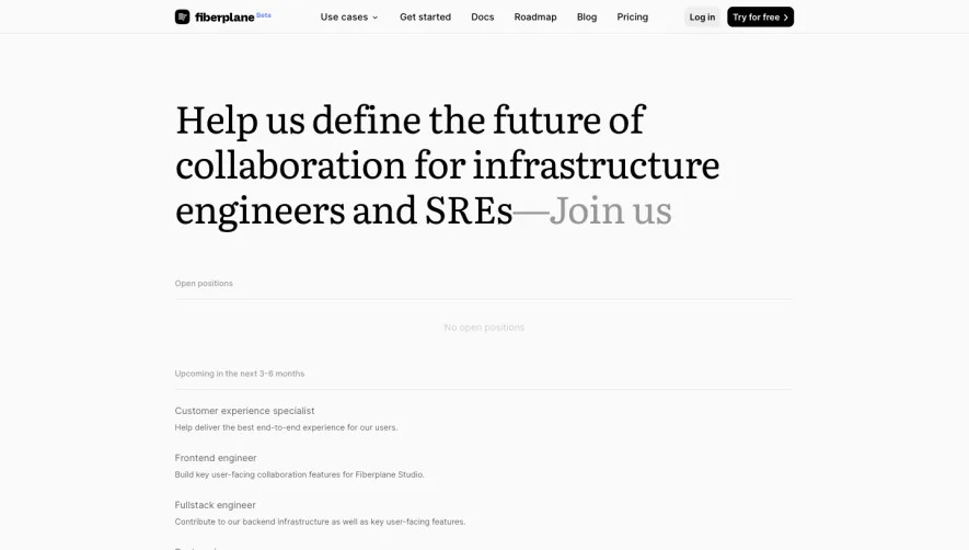 Fiberplane Careers Page