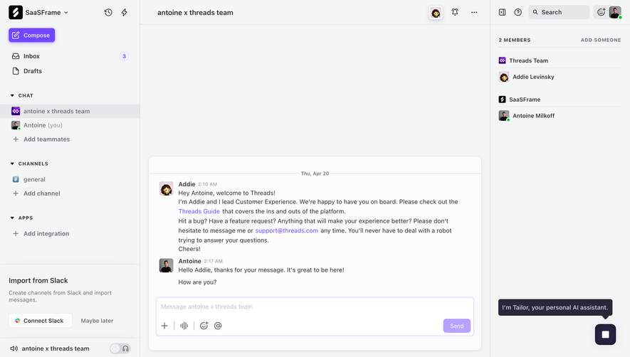 Threads Chat