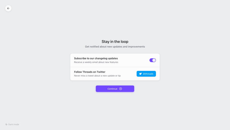 Threads Account Setup