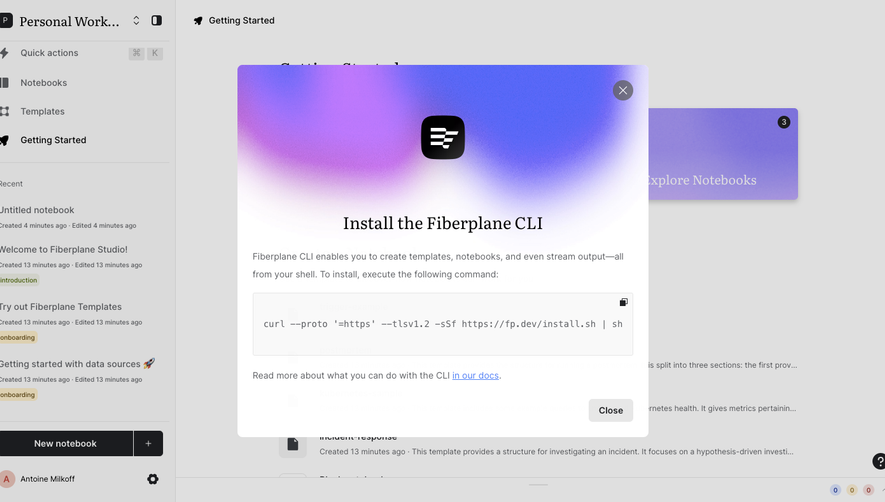 Fiberplane User Onboarding