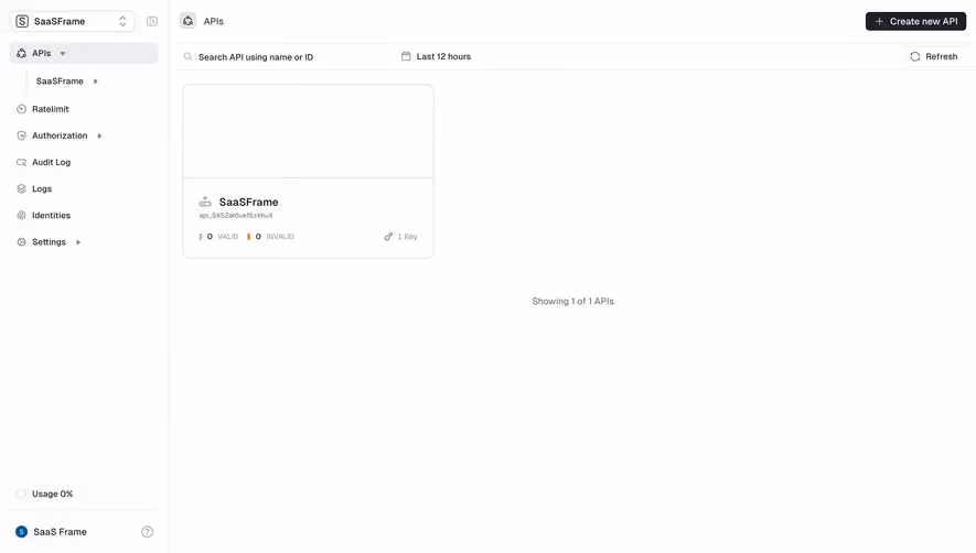 Unkey Dashboard