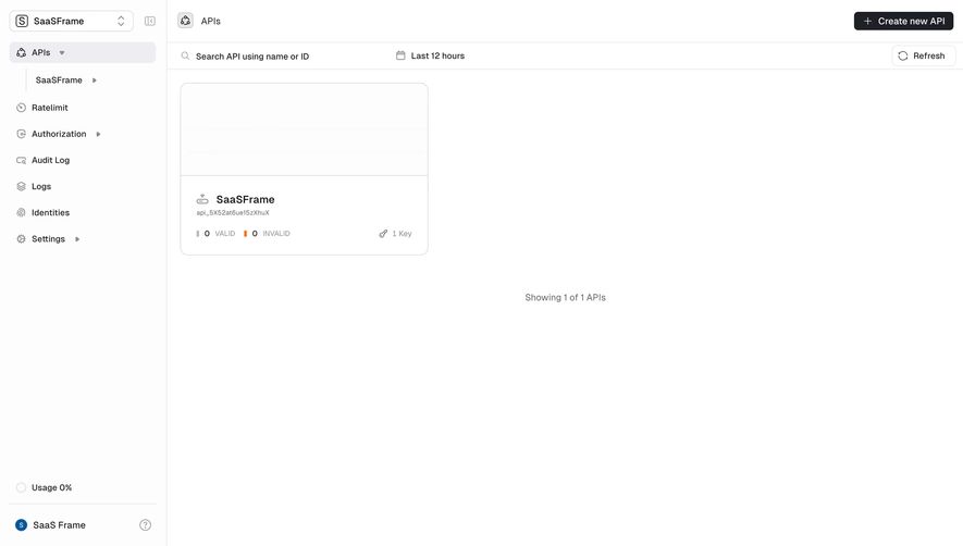 Unkey Dashboard