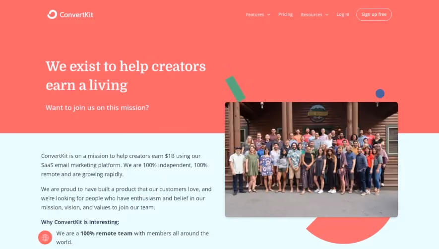 ConvertKit Careers Page