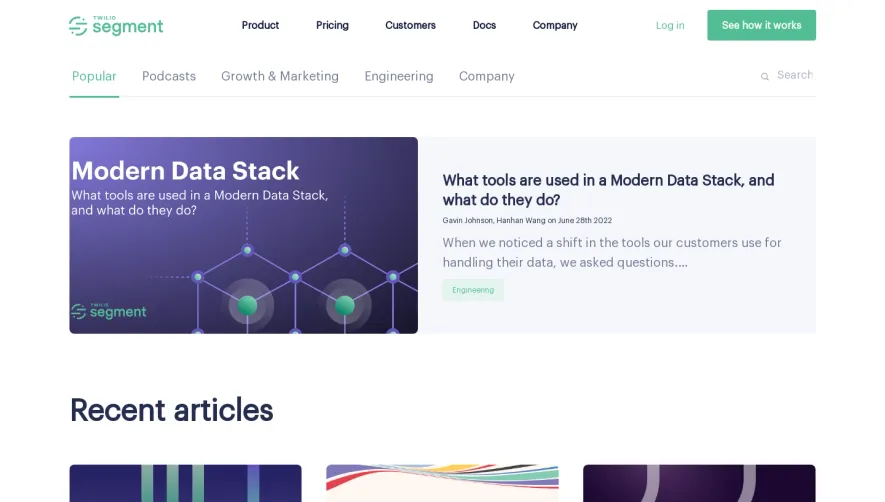 Segment Blog Feed