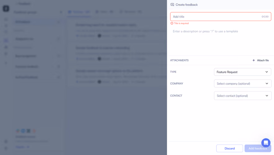 Zeda.io Create A Feedback