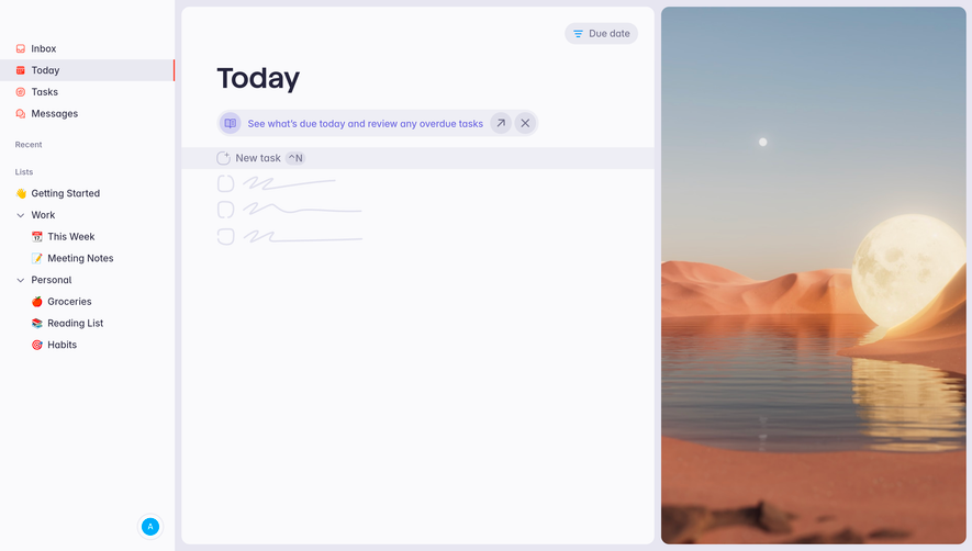 Superlist Empty Inbox