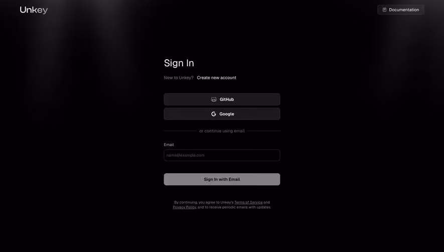 Unkey Login