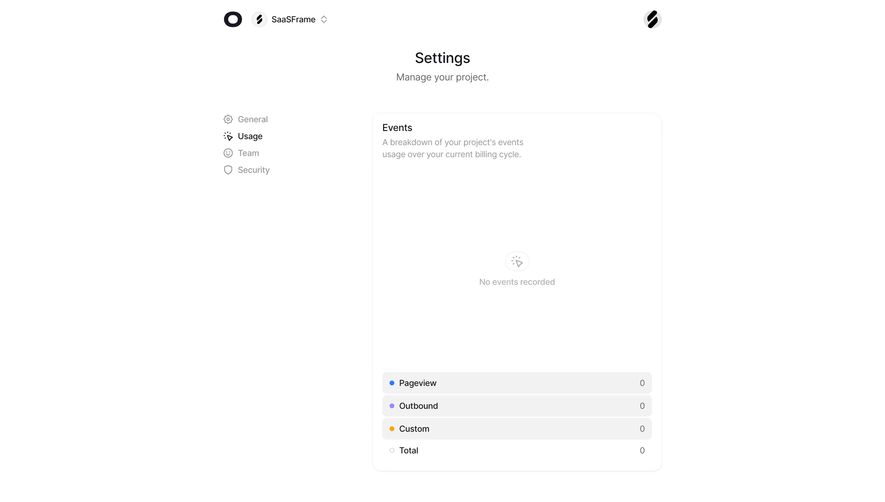 Visitors Usage Settings