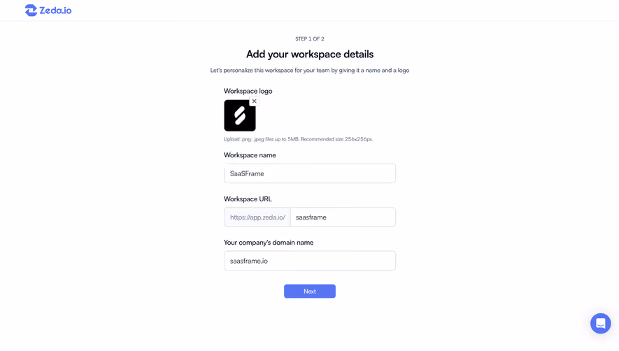 Zeda.io Account Setup