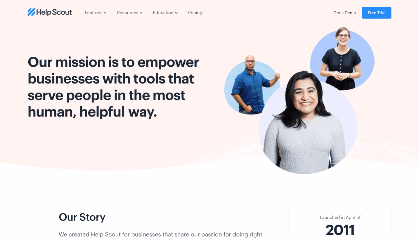Help Scout About Page