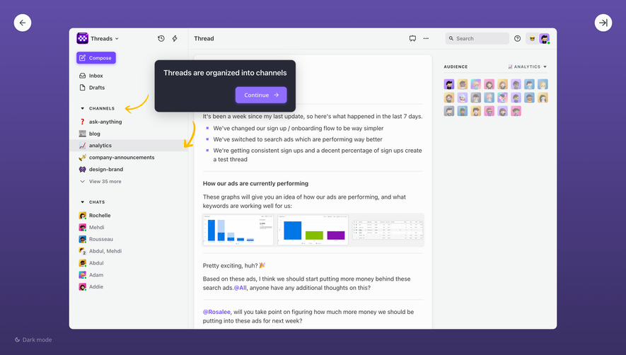 Threads Product Tour