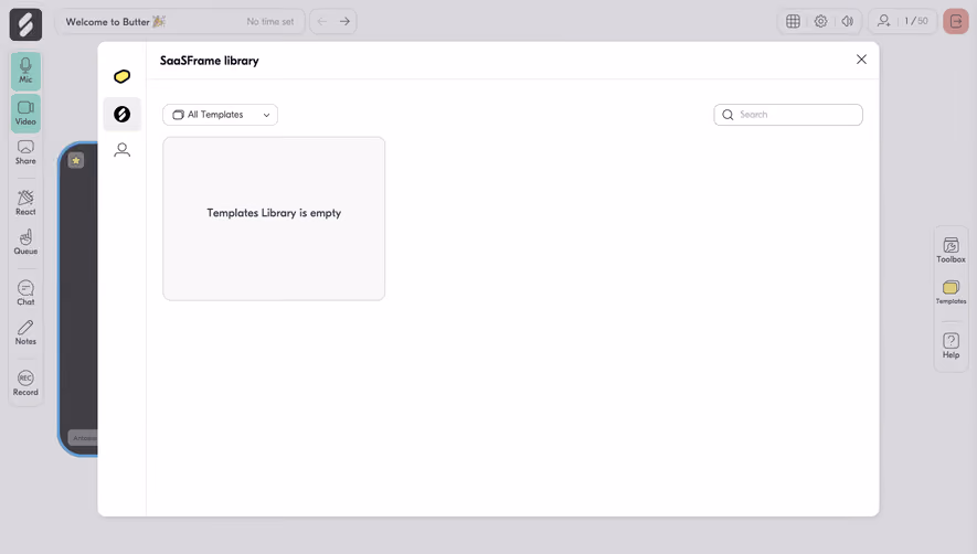 Butter Empty Template Library
