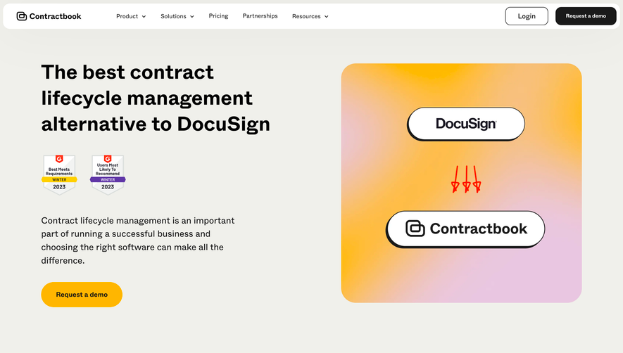 Contractbook Comparison Page