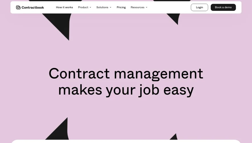Contractbook Features Page