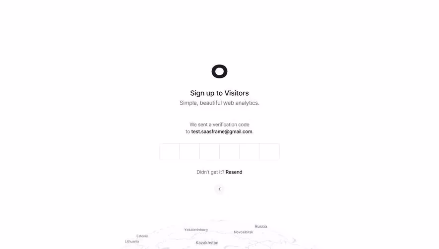 Visitors Signup Code