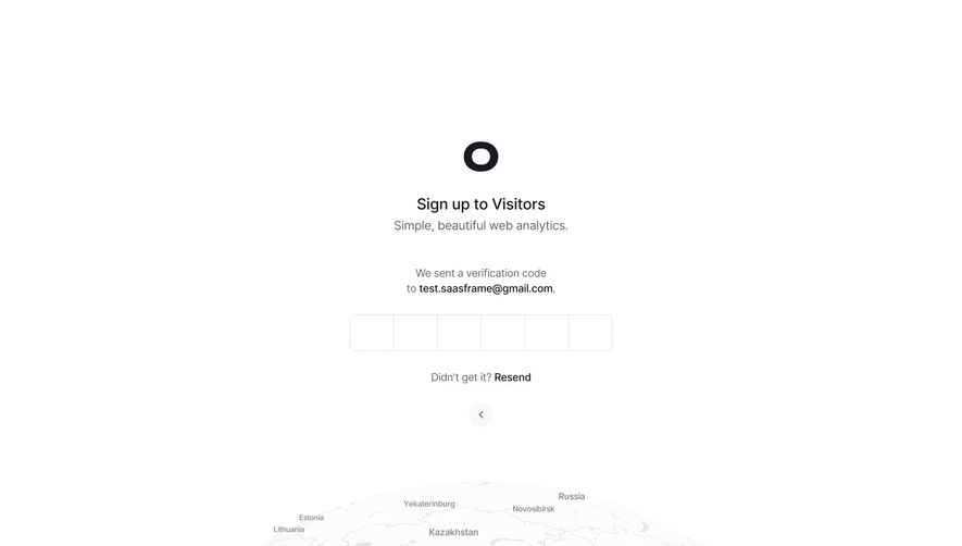Visitors Signup Code