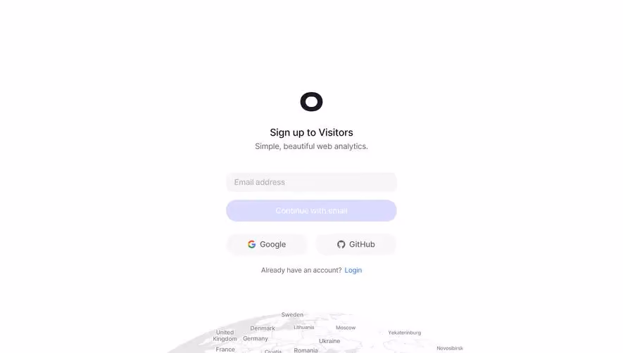 Visitors Signup ID